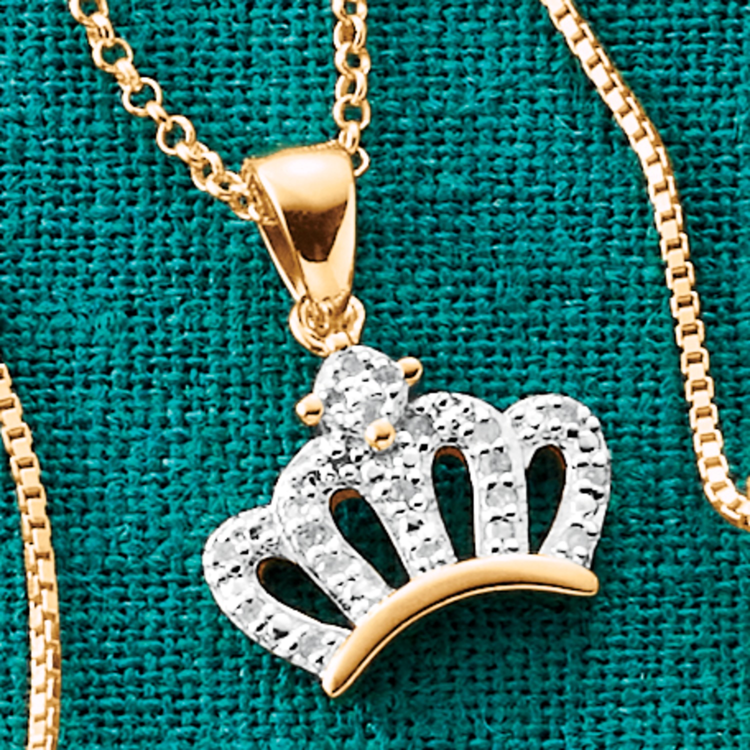 Diamond Crown Pendant Montgomery Ward