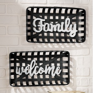 Tobacco Basket Wall Decor - Buy Both and Save, , large