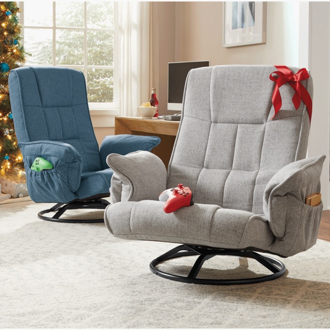 Swivel Lounger Game Chair, , large