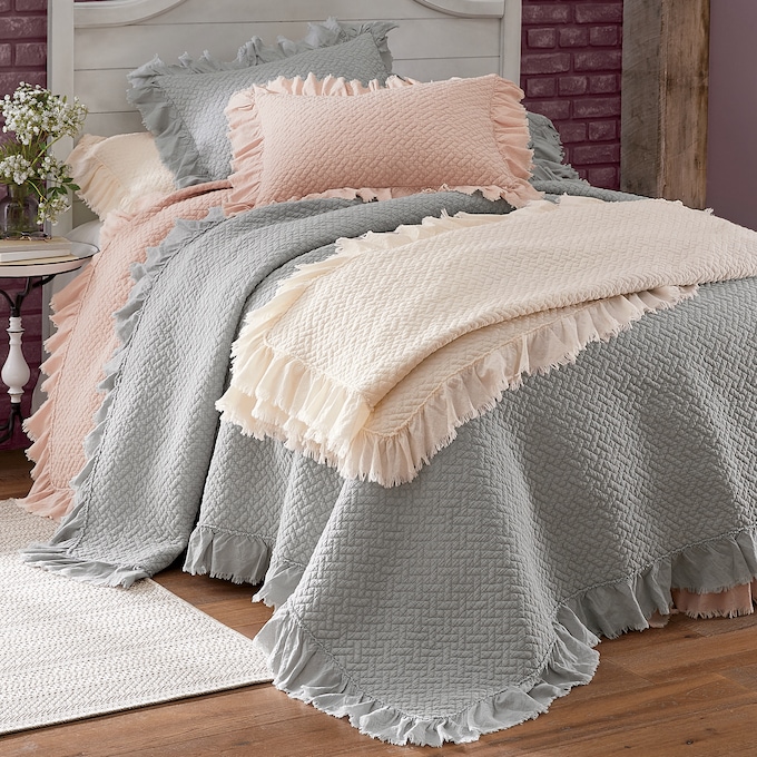 Ruffled Hem Oversized Quilt Montgomery Ward