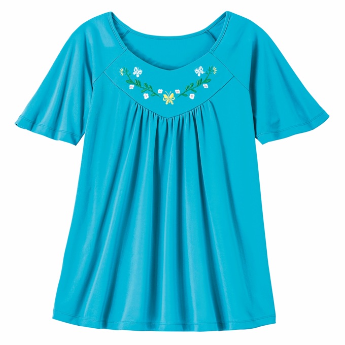 Embroidered Top, , large