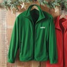 Personalized Men's Fleece Jacket with Front Zipper and Embroidered Name, , large