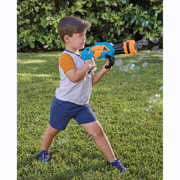 Space Armor Bubble Blaster, Blue Orange, large