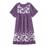 Border Print Patio Dress, Purple Border, large