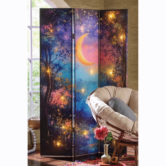 Lit Celestial Room Screen, , large