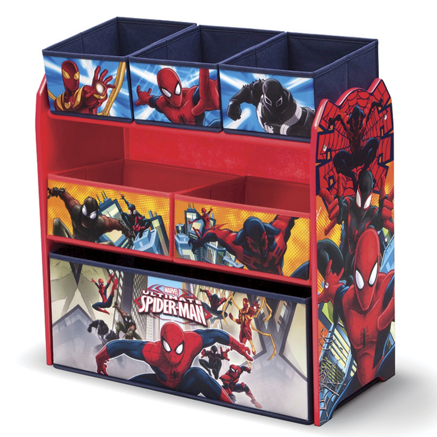 avengers multi bin toy organizer