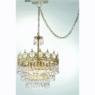 Crown Jewel Chandelier, Gold, large