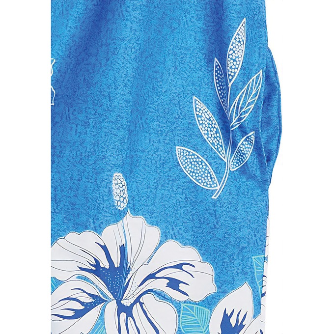 Border Print Patio Dress, Royal, large