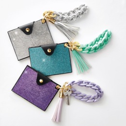 Rhinestone Card Wallet, , large