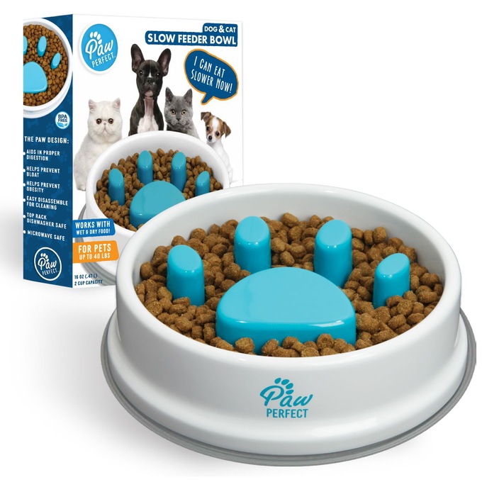 Paw Perfect Slow Feeder Bowl, , large