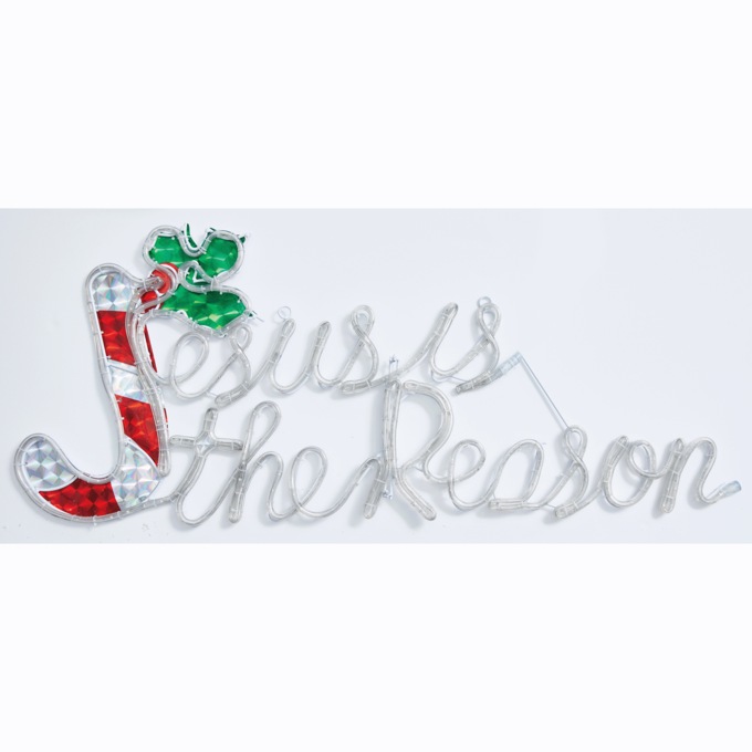 Jesus is the Reason Lit 3-D Sign, , large