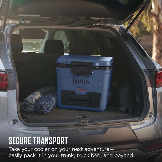 Ninja FrostVault 30-Quart Wheeled Cooler with Dry Zone, Blue, large