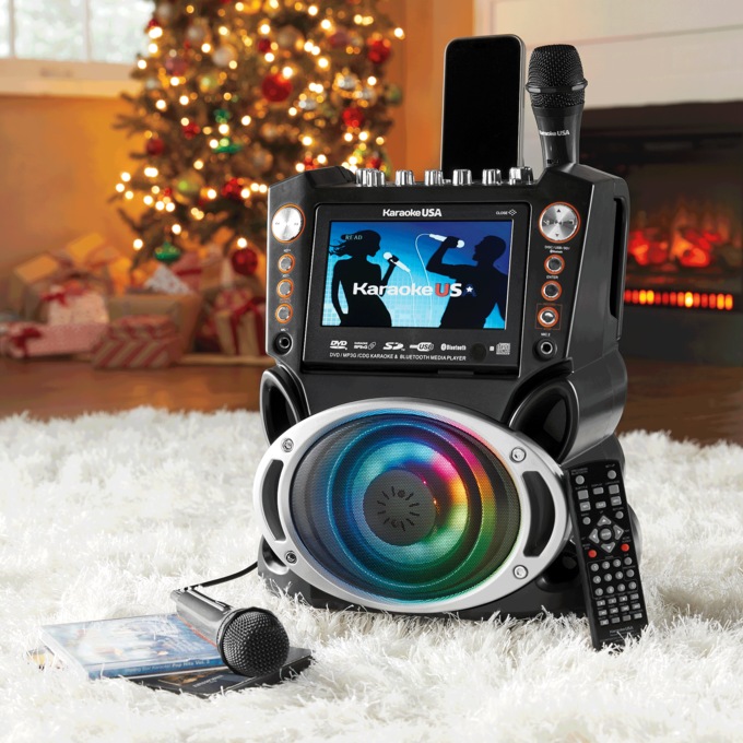 KaraokeUSA Bluetooth Karaoke Machine with 7" Color Screen, , large