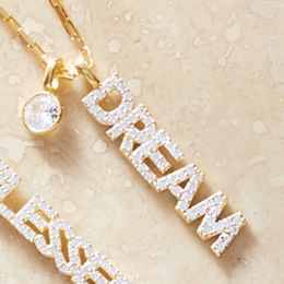 Word Cubic Zirconia Pendant, , large