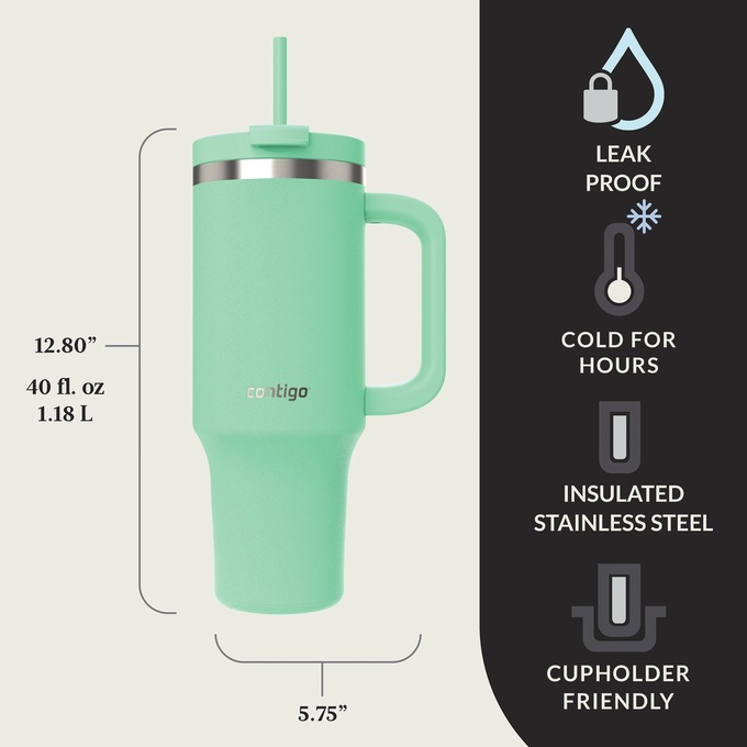 Contigo Streeterville 40-oz. Tumbler, Reef, large