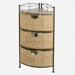 Scrollwork Corner Basket Storage, , large