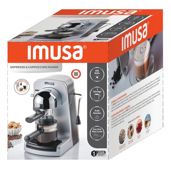 Imusa Espresso & Cappuccino Maker, , large