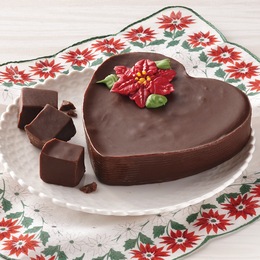 Heart-Shaped Poinsettia Fudge, , large