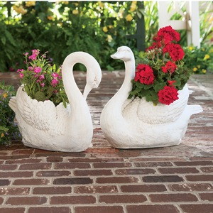 Swan Planters – Buy Both and Save, , large