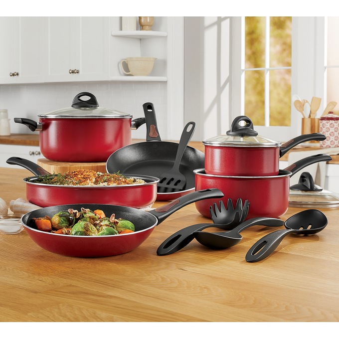 Tramontina 3-Piece Kitchen Essentials Cast Iron Cookware Set (Red)