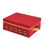 Simplify Gift Wrapping and Ribbon Storage Box, Red, large