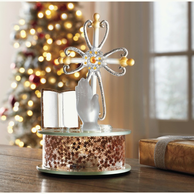 Lit Glass Religious Décor, , large
