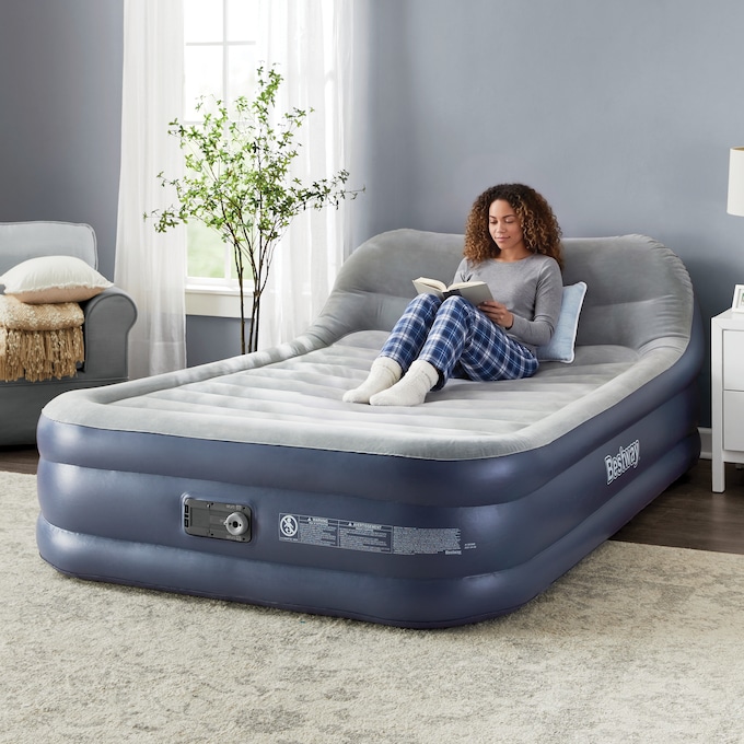 Bestway Tritech Queen-Sized Headboard Air Mattress, , large