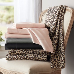 Sleek Satin Sheet Set, , large