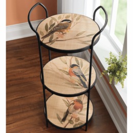 3-Tier Bird Plant Stand, , large