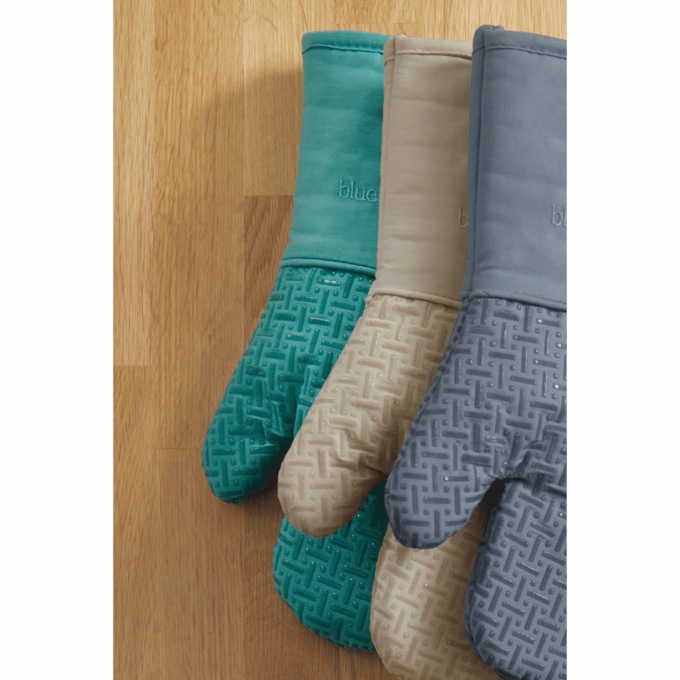 2-Pack Finn Silicone Oven Mitts, Eucalyptus, large