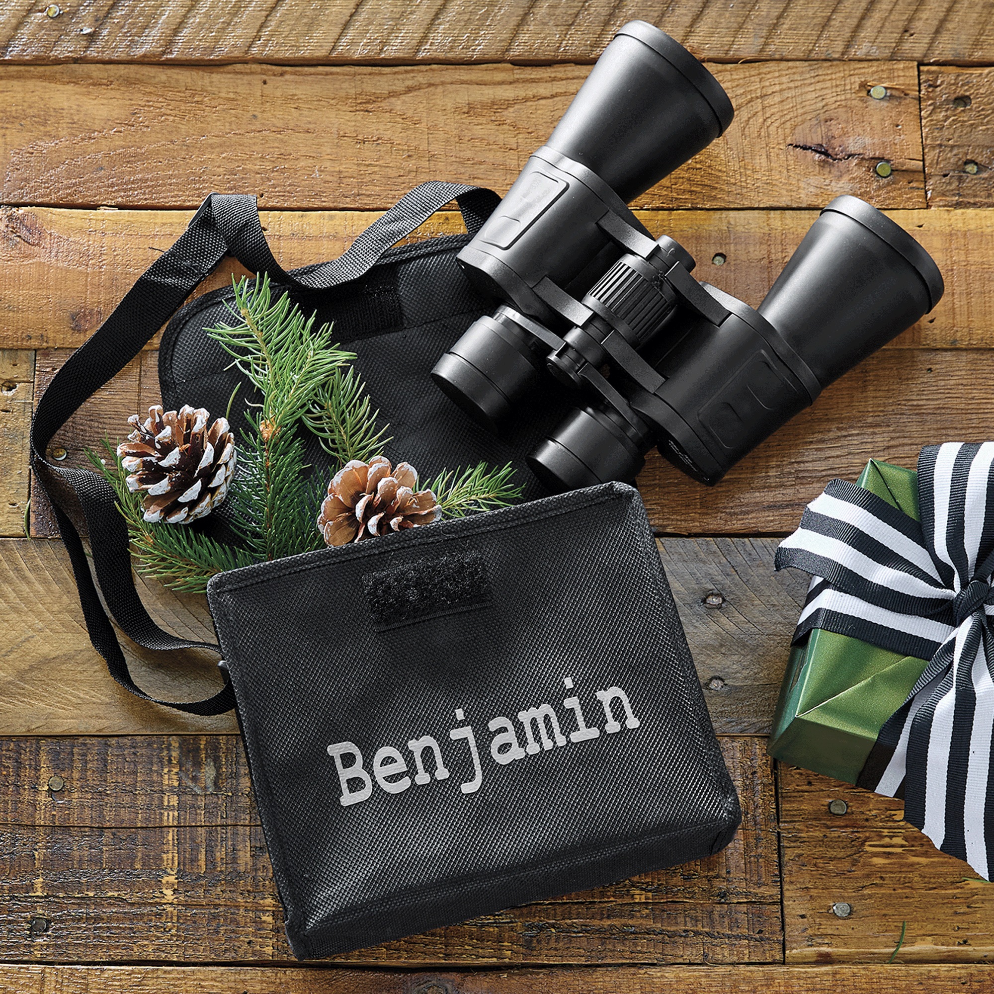 Performance Tools Rubberized Ergonomic 7x50 Stadium Binoculars, Glass Lenses, Fold-Down Eye Cups, , large