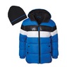 Boys&#39; Puffer Jacket with Hat, , large