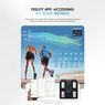Smart Body Composition Scale with Body Fat Analysis and Bluetooth App Tracking, Black, large