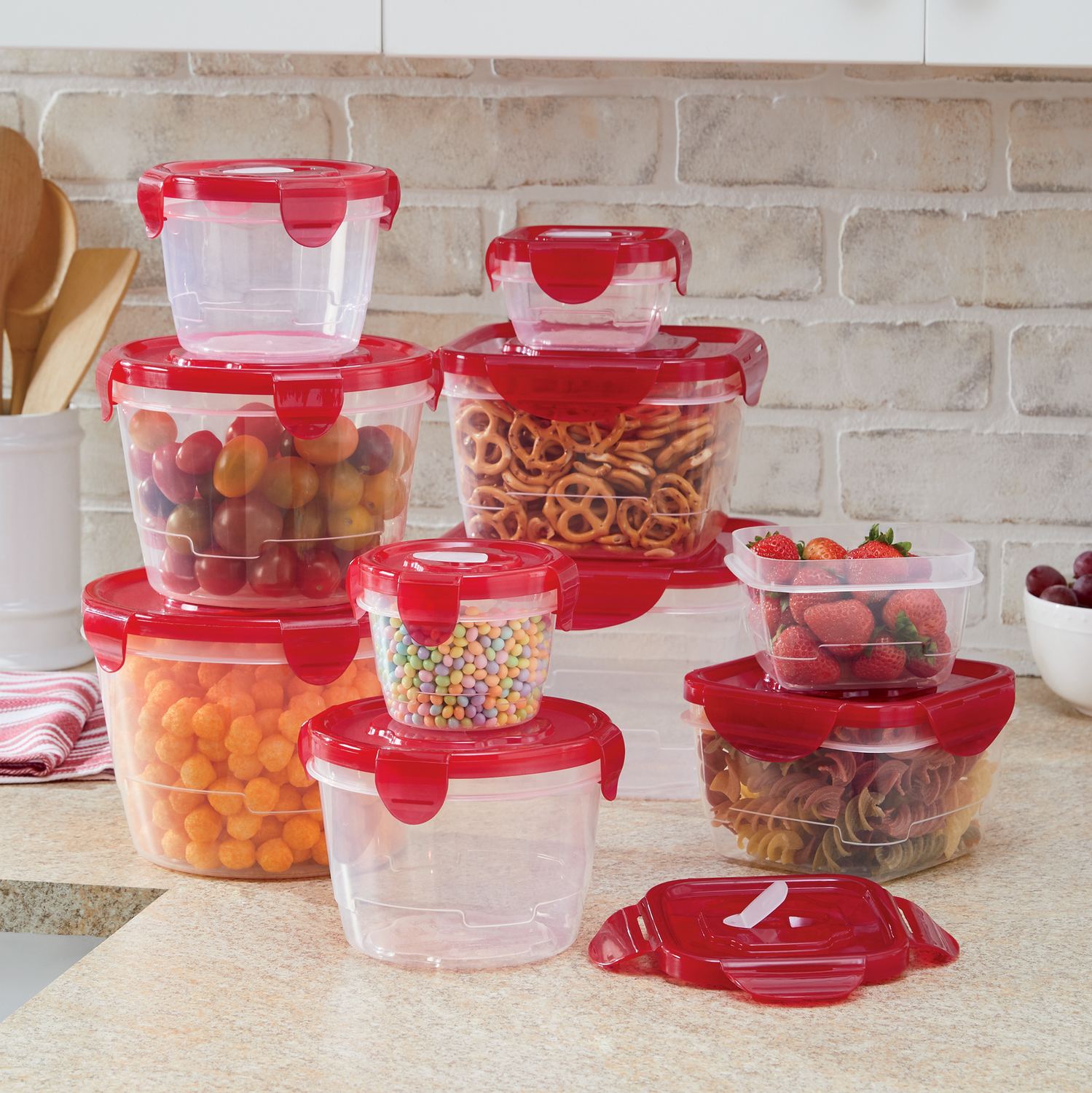 Chef Tested 20 Piece Food Storage Set With Vented Lids By Montgomery Ward Montgomery Ward