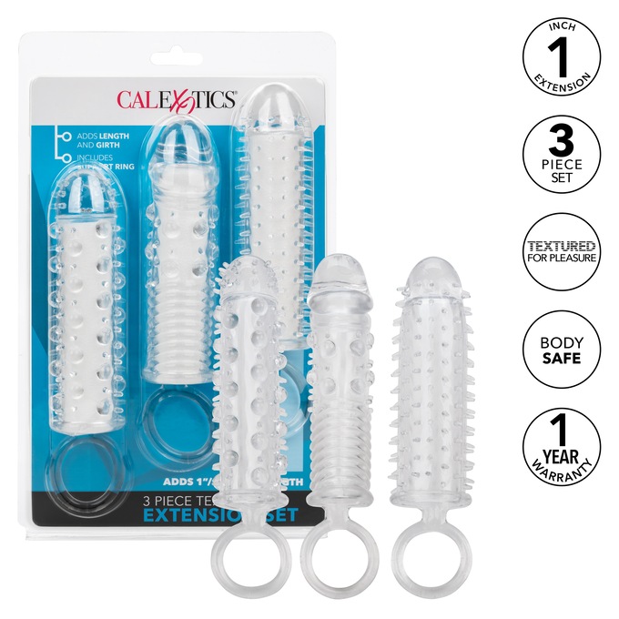 3-Piece Textured Extension Set, , large