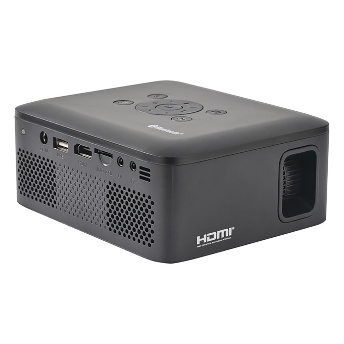 Emerson Portable Projector Bundle, Black, large