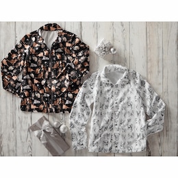 Fleece Animal Print Jacket, , large