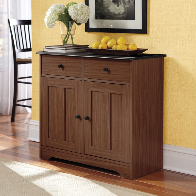 Katie Sideboard Cabinet with Drawers, Black Walnut, large