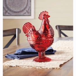 Filled Rooster Candle, , large