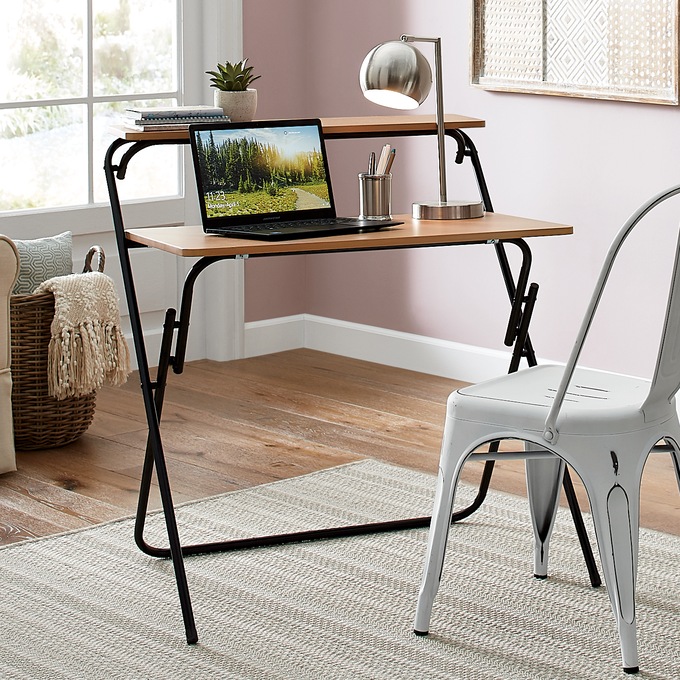 2-Tier Folding Desk, , large