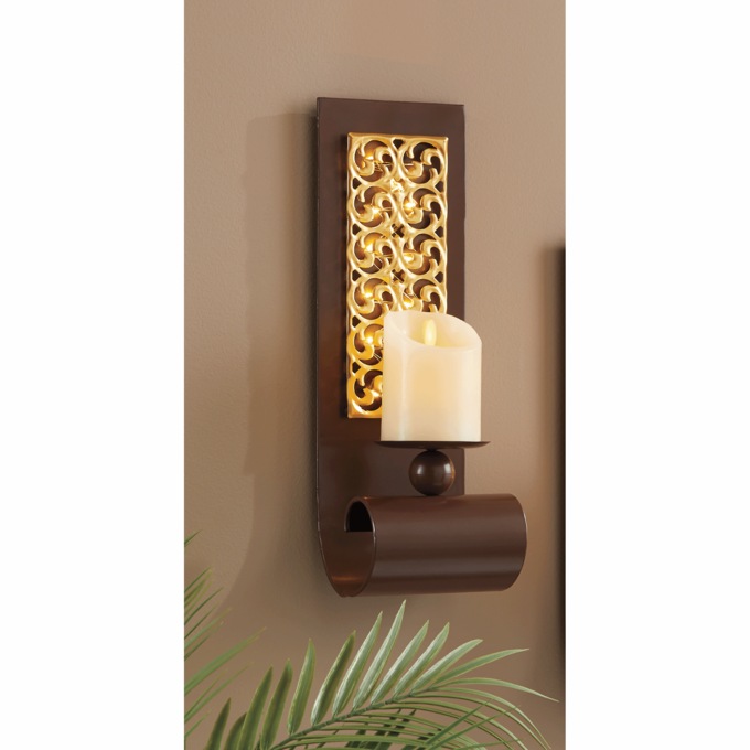 Backlit Candle Sconce Montgomery Ward