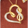 Diamond Heart Eternity Pendant, , large