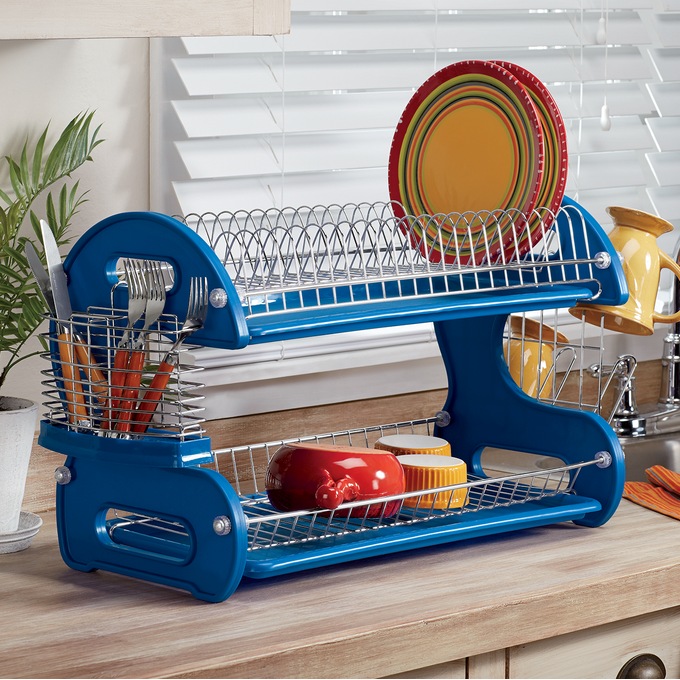 2-Layer Plastic Dish Rack