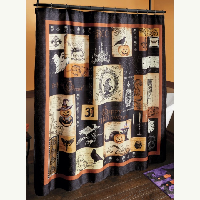 Holiday Shower Curtain, , large
