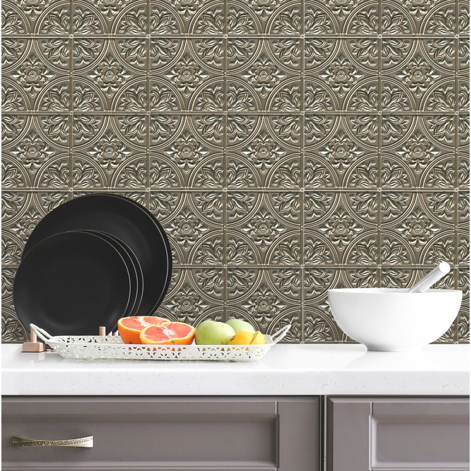 Roommates Peel and Stick Back Splash Tiles, , large