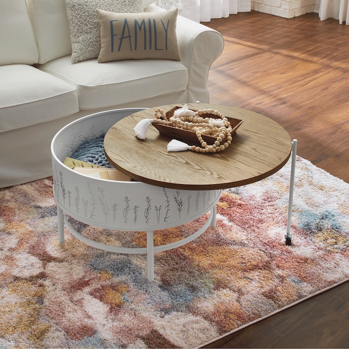 Flower Garden Expandable Coffee Table, , large