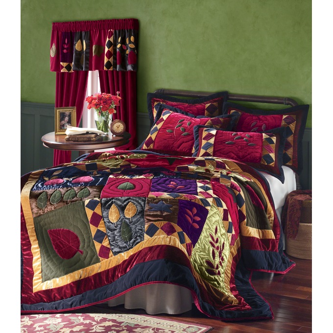 Velvet Dreams Quilt, Sham and Window Treatments, , large