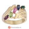 Marquis Magic Family Name and Birthstone Ring, , large