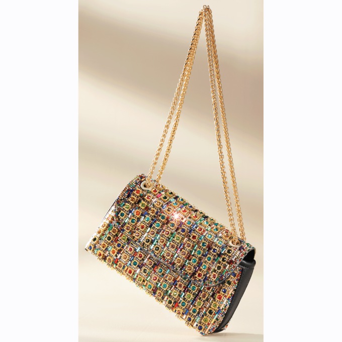Multicolor Rhinestone Bag, , large