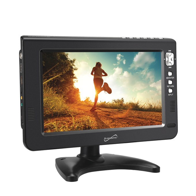 Supersonic 9" Portable TV with Radio, , large